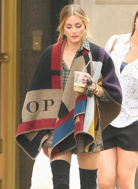 burberry monogram poncho olivia palermo|Olivia Palermo Burberry Prorsum Fall 2014 .